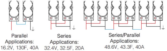 Eaton Electronics 16V XVM Supercapacitor Modules